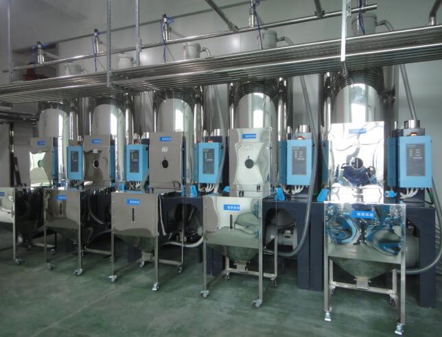 塑胶原料集中输送与单机输送的区别